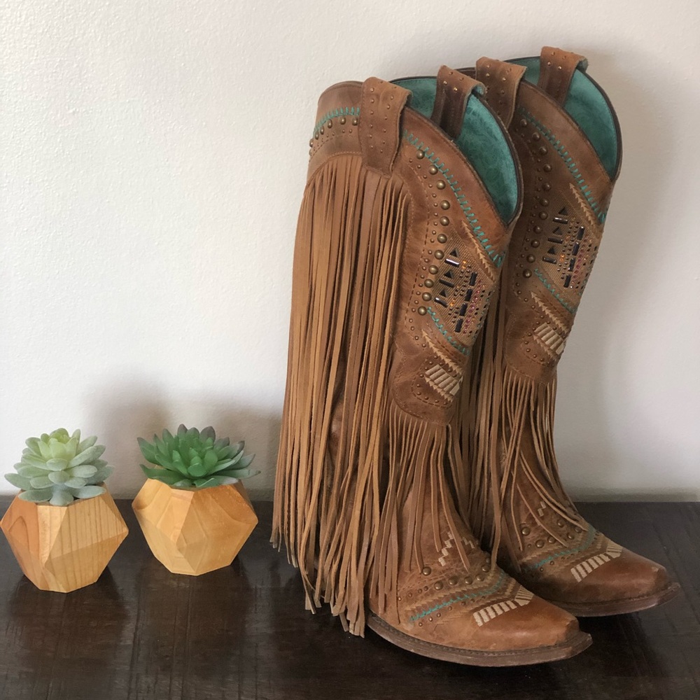 Corral Vintage fringe cowgirl boots